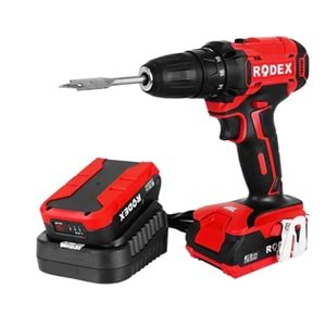 RODEX AKÜLÜ MATKAP VİDALAMA DELME 10 MM 350/1350 RPM 30NM 2X LI-ION 18V/2.0AH RDX3365