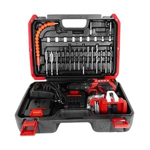 AKÜLÜ MATKAP 17 PARÇA-VİDALAMA-DELME 10MM 0-350/0-1350RP RDX3365A