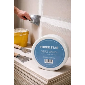 DERZ BANDI ÇATLAKLARA 50MM*90 MT BEYAZ THREE STAR