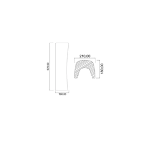 LAVABO AYAĞI KARE UZUN 13KG STİLVİT STL-034