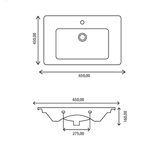 LAVABO DRİTTO 65* - 19KG STİLVİT STL-010