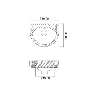 LAVABO 28*35 SEYHAN 6KG STİLVİT STL-016