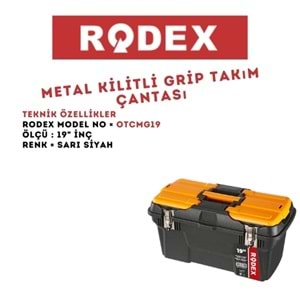 RODEX METAL KİLİTLİ TAKIM ÇANTASI 19 İNÇ SARI-SİYAH OTCMG19