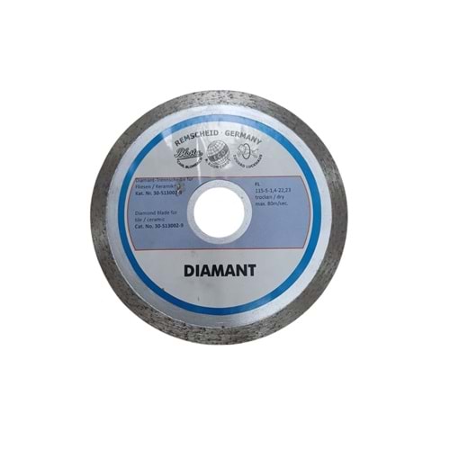 DİAMANT DÜZ SERAMİK KESME TEPSİ 115*1.4*22.23 SİLVER