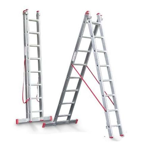 MERDİVEN A TİPİ-2 PARÇA SÜRGÜLÜ-2*3=6 MT-VİZYON-