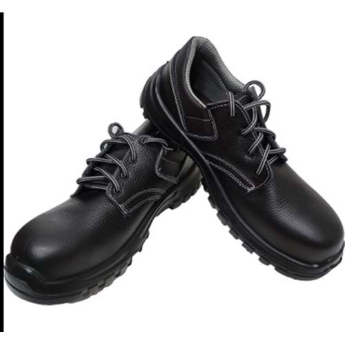 İŞ AYAKKABISI DERİ İPLİ NO 44 SİYAH BMES