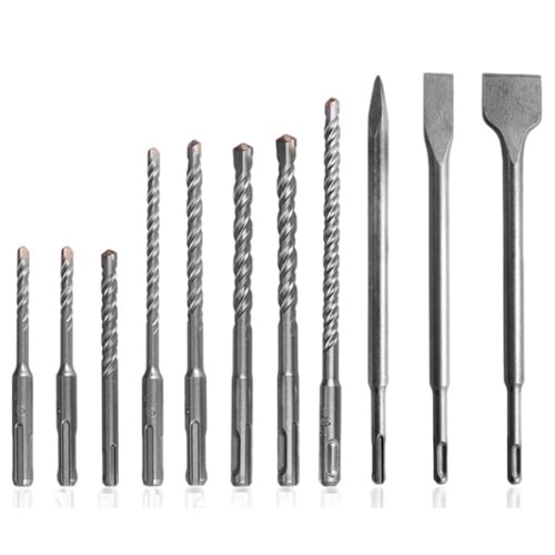 SDS PLUS SET-KIRICI -DELİCİ-17 PARÇA-EDU-GRİ KUTU