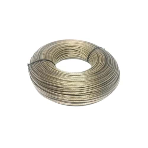 GRİ PVC KABLI ÇAMAŞIR TELİ 3 MM TOP 100 MT KARIŞIK