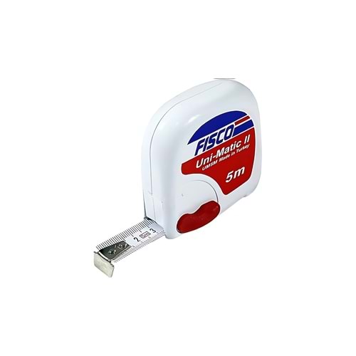 FISCO PLASTİK METRE 5 MT BEYAZ