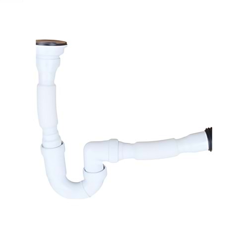 DONAU BÜYÜK SUBAP DUŞ DEVEBOYNU 1-1/2*40 MM BEYAZ