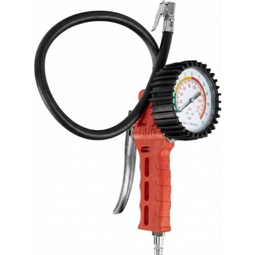 LASTİK ŞİŞİRME-SAATLİ-0-10 BAR-CONDOR-KIRMIZI