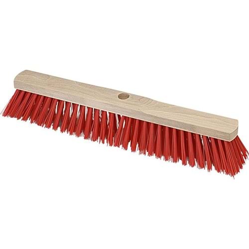 SOKAK SÜPÜRGESİ-AHŞAP TAKOZ-400 MM-EDU-KIRMIZI