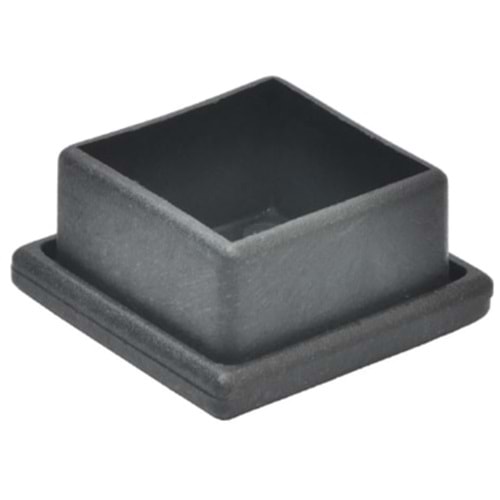 BOŞ PROFİL TAPASI KARE-İÇ TAPA DÜZ-40*40-ŞEN-SİYAH