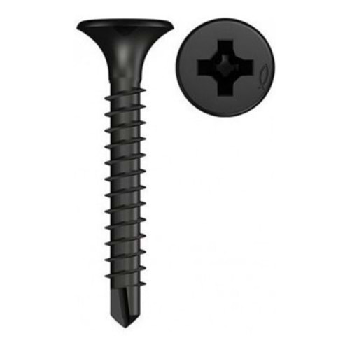 ALÇIPAN VİDASI-MAT. UÇ-3.5*25 MM-ALFA-SİYAH