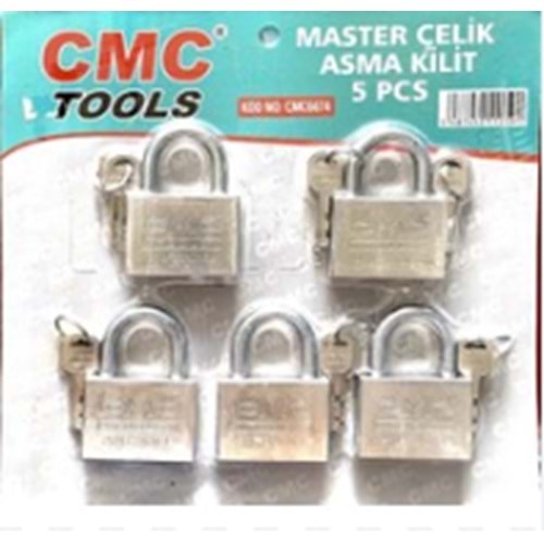 CMC 5 PARÇA MASTER ASMA KİLİT 60 MM SİLVER