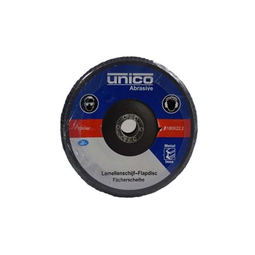 FLAP DİSK-METAL İNOX-180MM*120 KUM-UNICO-KAHVE