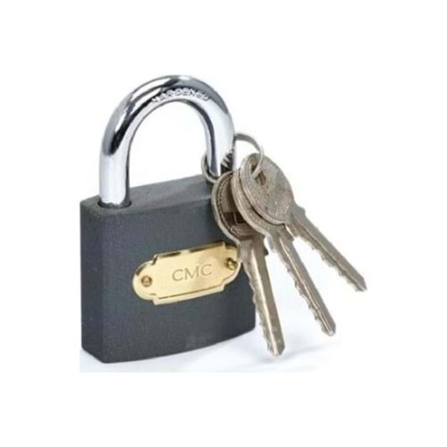 ASMA KİLİT GRİ-KISA HALKA-50 MM-CMC-GRİ