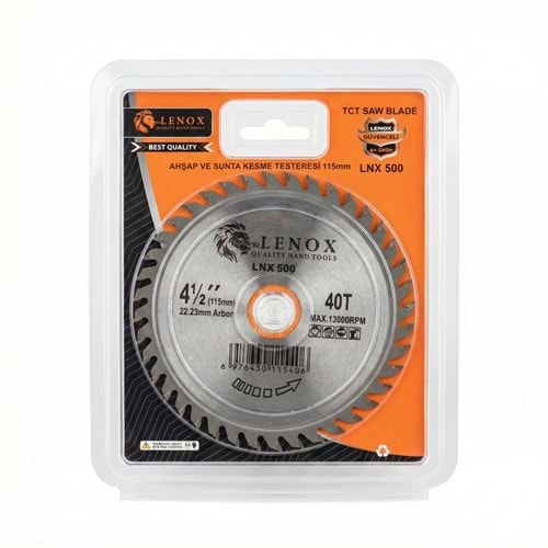 DAİRE TESTERE BIÇKISI SUNTA 40 T-115*22.23 MM LENOX