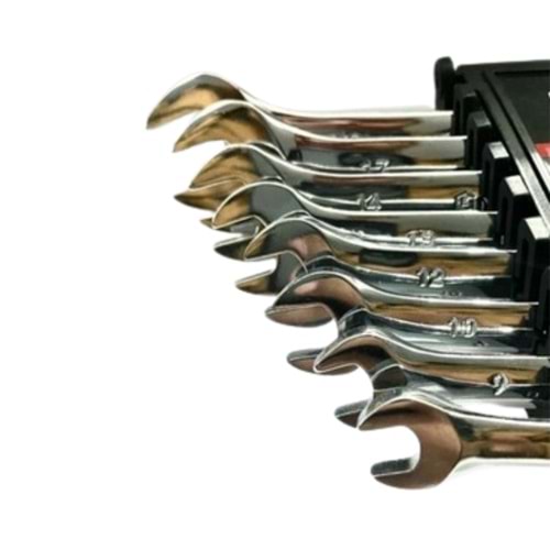 S TOOLS DÜZ-YILDIZ BOLYONO ANAHTAR SET 6 PARÇA 6-17 MM KROM