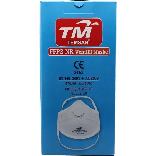 TOZ MASKESİ FİLTRELİ FFP2NR BEYAZ TEMSAN