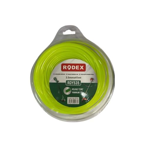 RODEX YUVARLAK OT BİÇME MİSİNASI 3.5*41 MT YEŞİL RDY535