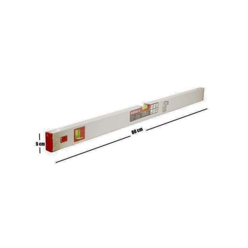 RODEX ALÜMİNYUM SU TERAZİSİ 800 MM SİLVER RHT0904120080