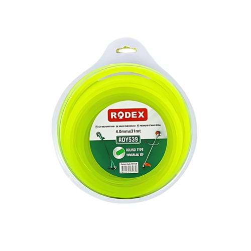 RODEX YUVARLAK OT BİÇME MİSİNA 4*31MT YEŞİL RDY539