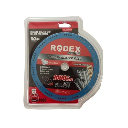 RODEX VAKUM ELMAS SERAMİK KESME TEPSİ 180*20*22.23 MAVİ RRM180S