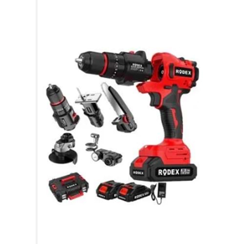 RODEX EL ALETİ AKÜLÜ ÇOK AMAÇLI 5 FONKSİYONLU 2 X LI-ION 2.0 AH 20V RDX2705