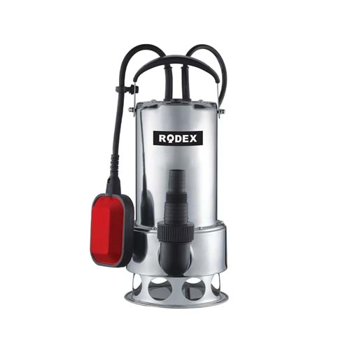 RODEX ÇELİK GÖVDE DALGIÇ POMPA TEMİZ/KİRLİ SU 11M 1100W SİLVER RDX840