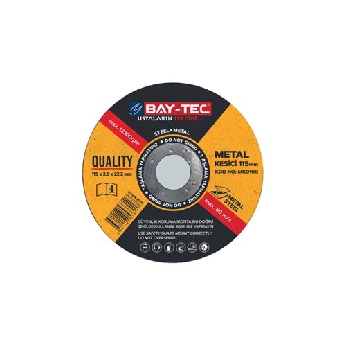 BAY-TEC DEMİR KESME TAŞI 115*2.5*22.22 MM SİYAH