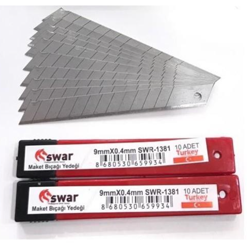 MAKET BIÇAĞI AĞZI 10 LU PAKET 0.5*18 MM SWAR