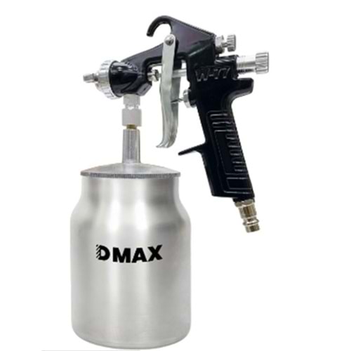 DMAX METAL ALT DEPO BOYA TABANCASI 1.8 MM 1000 CC SİYAH-SİLVER SAP