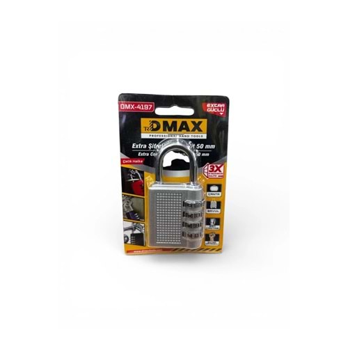 ASMA KİLİT ŞİFRELİ NO:50 DMAX KROM