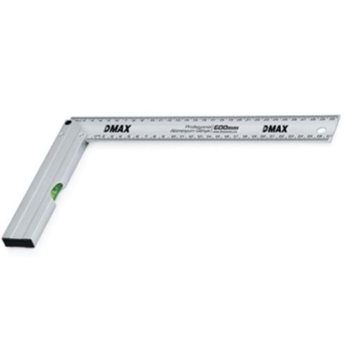 DMAX SU TERAZİLİ ALÜMİNYUM GÖNYE 500 MM SİLVER