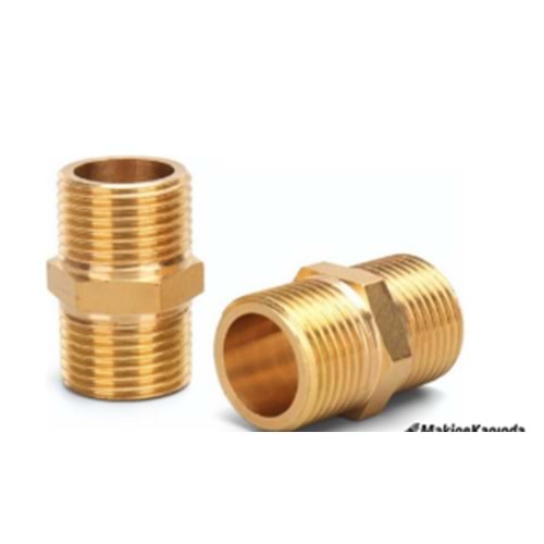 KROM NİPEL PİRİNÇ 1/8 SARI KOCAMAN