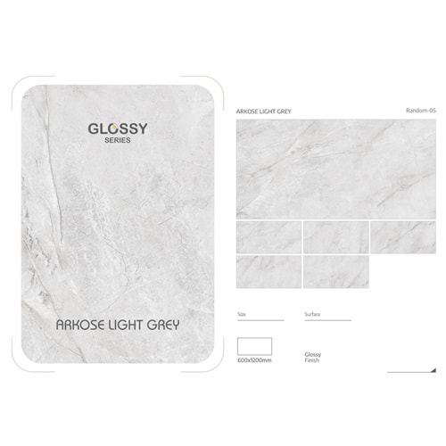 SERAMİK ARKOSE LIGHT GREY 60*120 CM MAT JONEEL