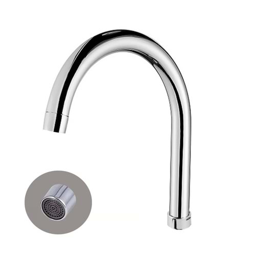 ÇEŞME BOYNU MİX LAVABO DELTA OVAL KROM Y.A.Ş