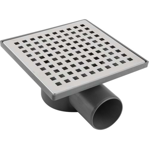 YER SÜZGECİ KROM YAN ÇIKIŞ 50 15*15 PASLANMAZ ÇELİK