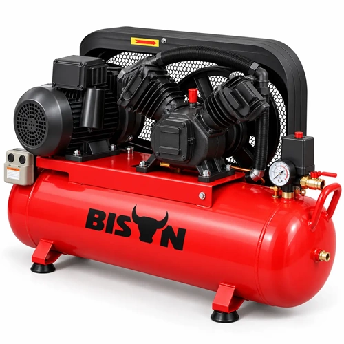 BİZON HAVA KOMPRESÖRÜ YAĞSIZ SESSİZ 200L 7.5HP/5,5KW İKİ PHASE