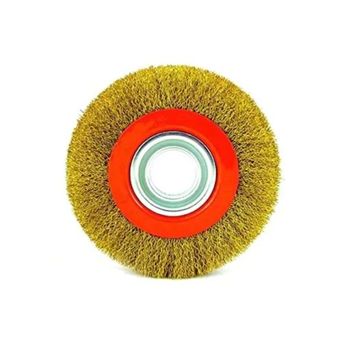 TEL FIRÇA DAİRESEL-SAÇAKLI-200 MM-CMC-SARI
