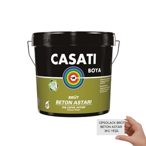 CASATİ GİPSOLACK BRÜT BETON ASTARI 3 KG YEŞİL