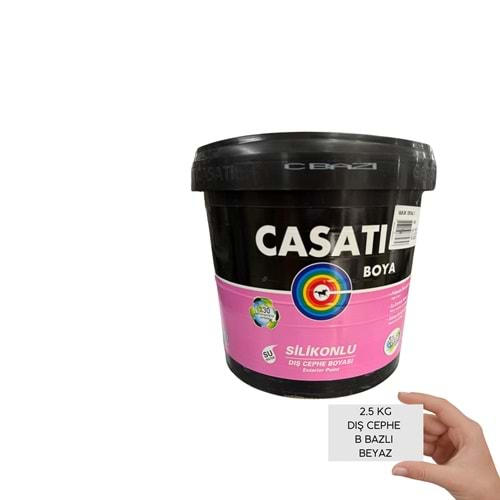 CASATİ DIŞ CEPHE B BAZ SİLİKONLU 2.5 LT BEYAZ