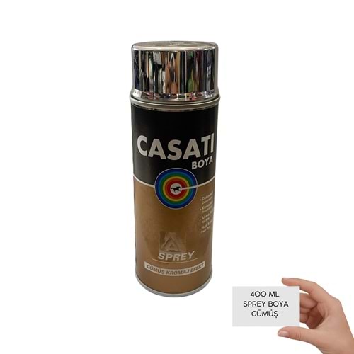 CASATİ SPREY BOYA 400 ML GÜMÜŞ