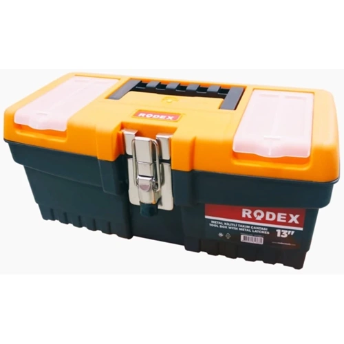 TAKIM ÇANTASI METAL KİLİT-PLASTİK-13 ''-RODEX-SARI-SİYAH OTCM013