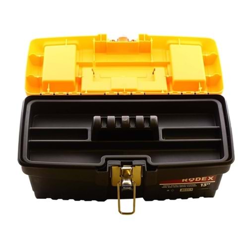 RODEX METAL KİLİTLİ PLASTİK TAKIM ÇANTASI 16 İNÇ SARI-SİYAH OTCM016