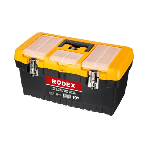 TAKIM ÇANTASI METAL KİLİT-PLASTİK-22 ''-RODEX-SARI-SİYAH OTCM022