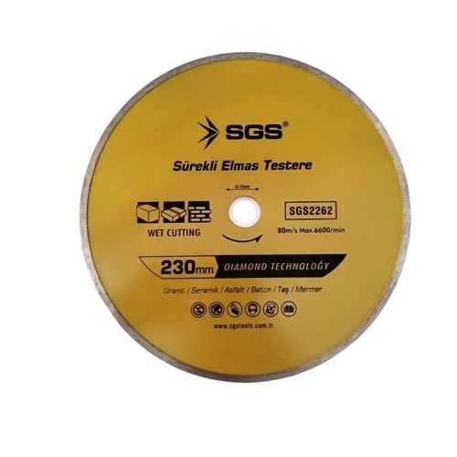 SGS ISLAK KESİM SERAMİK KESME TEPSİ 230 MM SARI
