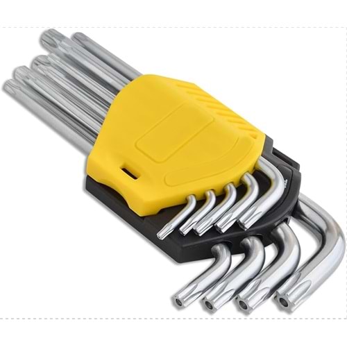 TORK ANAHTAR SET T SAPLI-6 PARÇA T10-T40 SARI BUL-MAX