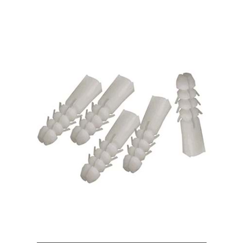 ROPLAX - DÜBEL PAKET-100 ADET-8MM-FIXTECH-GRİ